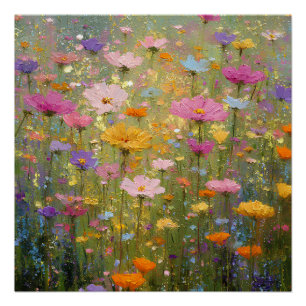 Colorful Wildflower Meadows 3 Poster