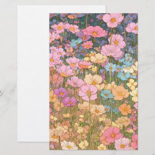 Colorful Wildflower Meadows 3 Stationery