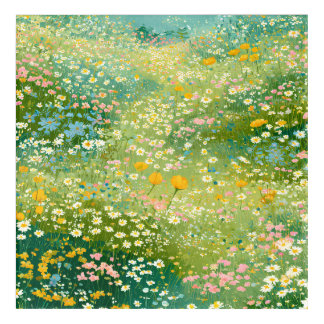 Colorful Wildflower Meadows Acrylic Print
