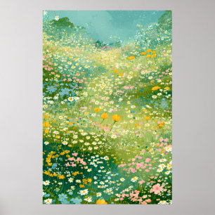 Colorful Wildflower Meadows Poster