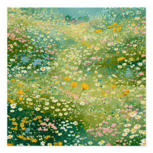 Colorful Wildflower Meadows Poster