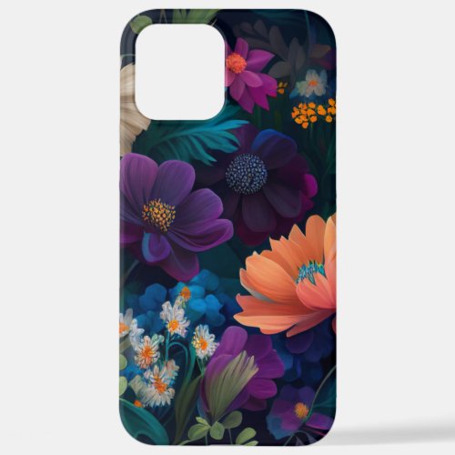 Colorful Wildflower Nature Inspired Botanical iPhone 12 Pro Max Case
