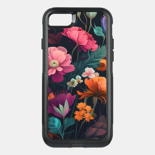 Colorful Wildflower Nature Inspired Botanical OtterBox Commuter iPhone SE87 Case