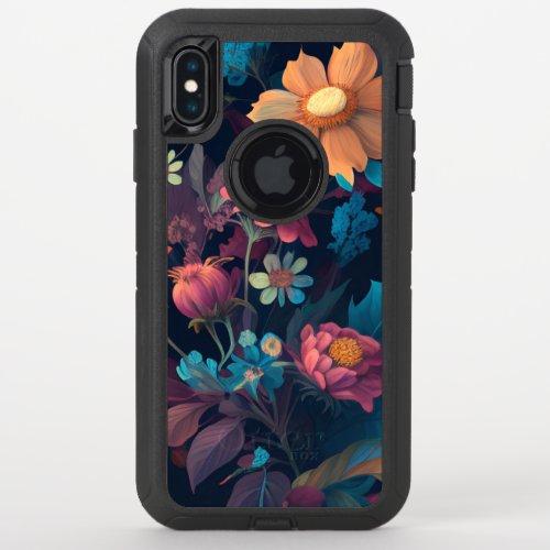 Colorful Wildflower Nature Inspired Botanical OtterBox Defender iPhone XS Max Case