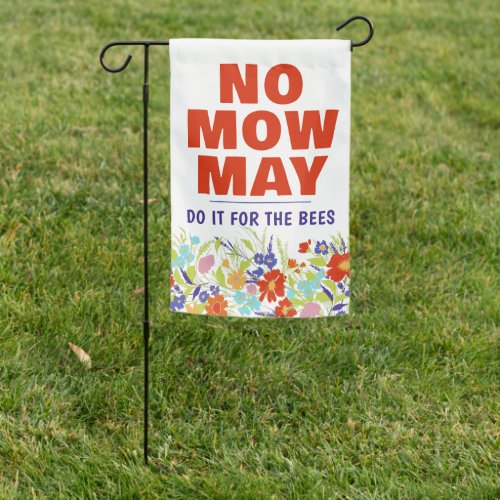 Colorful Wildflower No Mow May Garden Flag