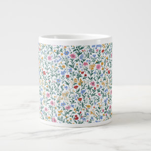 Colorful Wildflower Pattern Specialty Mug