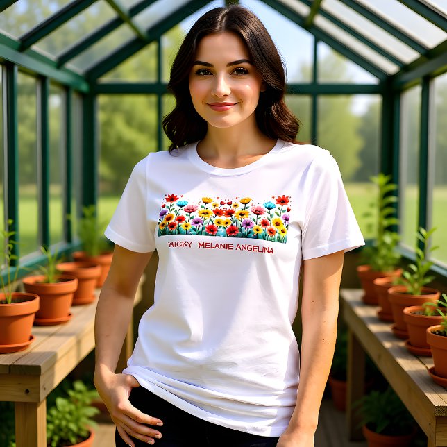 Colorful Wildflower Plant Mom  Tri-Blend Shirt (Creator Uploaded)