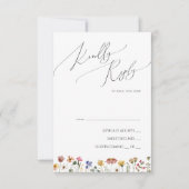 Colorful Wildflower | RSVP Card (Front)