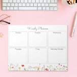 Colorful Wildflower Summer Floral weekly planner Notepad<br><div class="desc">Stay organized with this Colorful Wildflower Watercolor Summer Floral weekly planner notepad. Featuring a bright,  botanical design of a wildflower meadow,  designed for nature lovers who appreciate elegant,  floral touches. Ideal for adding a pop of colorful,  summer vibes to your planning routine.</div>