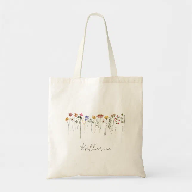 Colorful Wildflower | Tote Bag | Zazzle