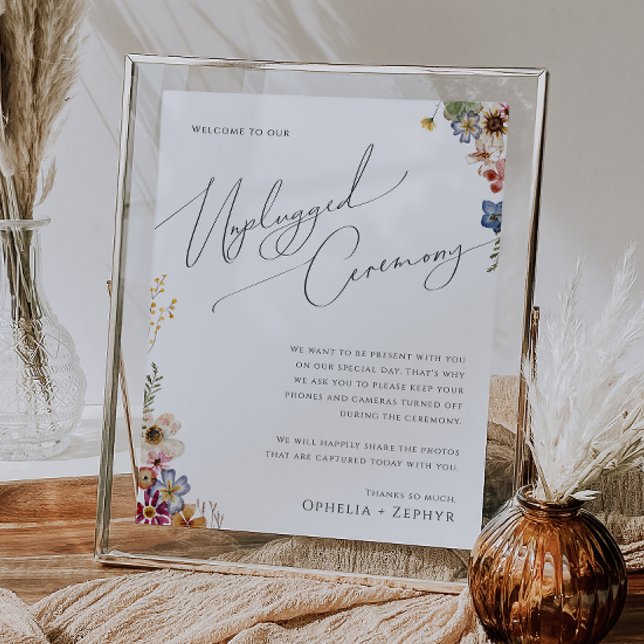 Colorful Wildflower | Unplugged Ceremony Poster (Creator Uploaded)