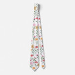 Colorful Wildflower Watercolor Design Neck Tie at Zazzle