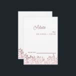 Colorful Wildflower Wedding Advice Card<br><div class="desc">This is Beautiful elegant wildflower Wedding Advice Card. This colorful wildflower wedding advice card is perfect for your simple,  whimsical boho rainbow summer wedding. It is perfect as wedding place cards,  business cards and more. Click on the customize it button to personalize the design.</div>