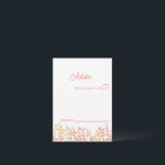 Colorful Wildflower Wedding Advice Card<br><div class="desc">This is Beautiful elegant wildflower Wedding Advice Card. This colorful wildflower wedding advice card is perfect for your simple,  whimsical boho rainbow summer wedding. It is perfect as wedding place cards,  business cards and more. Click on the customize it button to personalize the design.</div>