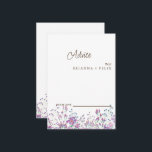 Colorful Wildflower Wedding Advice Card<br><div class="desc">This is Beautiful elegant wildflower Wedding Advice Card. This colorful wildflower wedding advice card is perfect for your simple,  whimsical boho rainbow summer wedding. It is perfect as wedding place cards,  business cards and more. Click on the customize it button to personalize the design.</div>