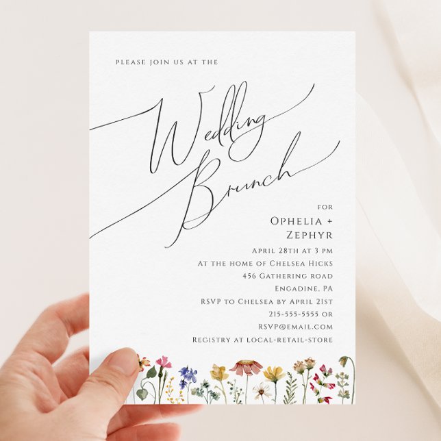 Colorful Wildflower | Wedding Brunch Invitation (Creator Uploaded)