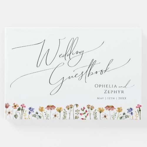 Colorful Wildflower | Wedding Guestbook