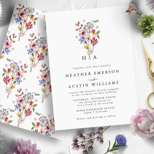 Colorful Wildflower Wedding