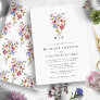 Colorful Wildflower Wedding Invitation