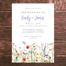 Colorful Wildflower Wedding