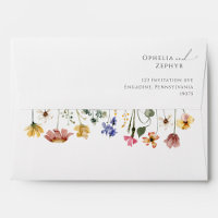 Colorful Wildflower | Wedding Invitation