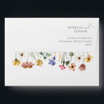 Colorful Wildflower | Wedding Invitation Envelope<br><div class="desc">This colorful wildflower | wedding invitation envelope is perfect for your simple, whimsical boho rainbow summer wedding. The bright, enchanted pink, yellow, orange, and gold color florals give this product the feel of a minimalist elegant vintage hippie spring garden. The modern design is artsy and delicate, portraying a classic earthy...</div>