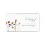 Colorful Wildflower | Wedding RSVP Return Address Label