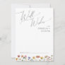 Colorful Wildflower | Wedding Well Wishes Card