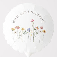 Colorful Wildflower Wild and Onederful Birthday