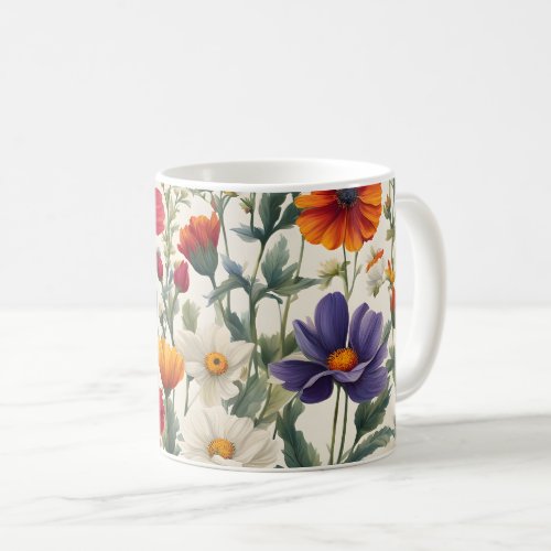 Colorful Wildflowers 2 Coffee Mug