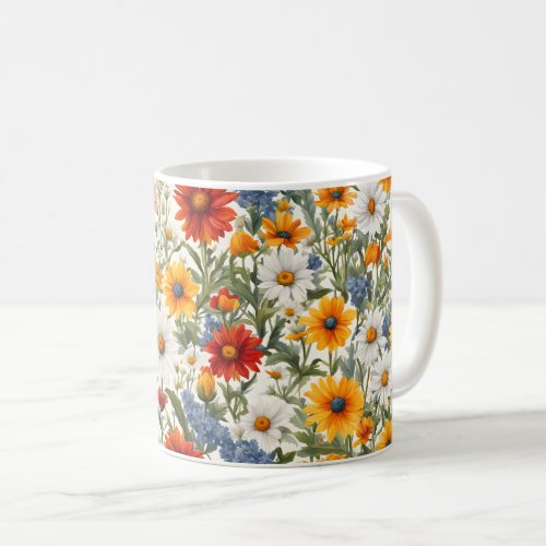 Colorful Wildflowers 3 Coffee Mug