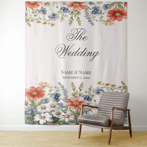 Colorful Wildflowers Backdrop