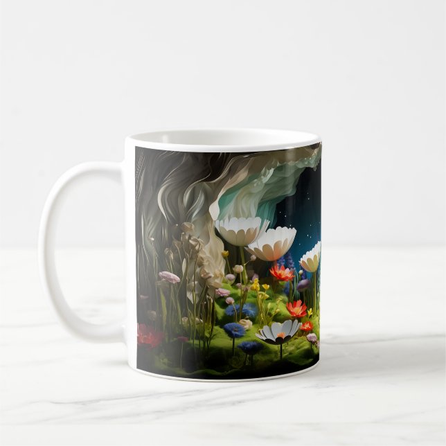 Colorful Wildflowers Coffee Mug (Left)