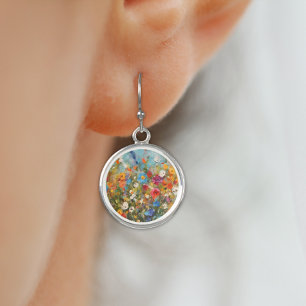Colorful Wildflowers Earrings
