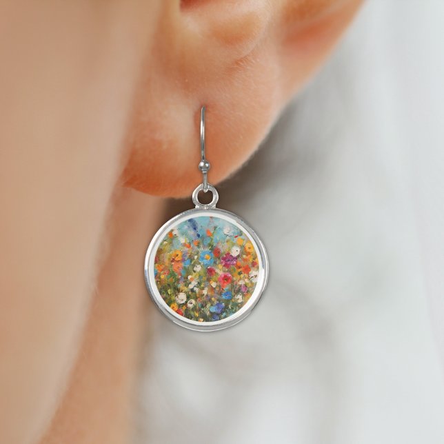 Colorful Wildflowers Earrings (Creator Uploaded)