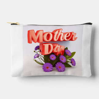 Colorful wildflowers for Mother's Day Accessory Pouch