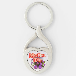 Colorful wildflowers for Mother's Day Keychain