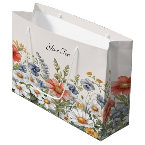Colorful Wildflowers Gift Bag