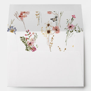 Colorful Wildflowers Graduation Envelope