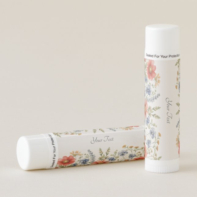 Colorful Wildflowers Lip Balm (Front)