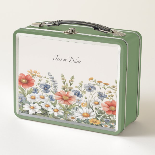 Colorful Wildflowers Lunchbox (Front)