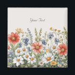 Colorful Wildflowers Magnet<br><div class="desc">Beautiful Colorful Wildflowers Magnet</div>