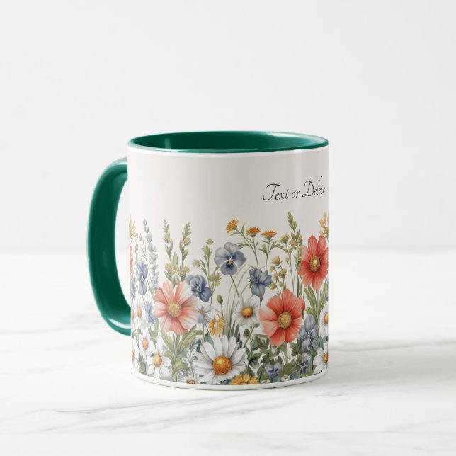 Colorful Wildflowers Mug (Front Left)