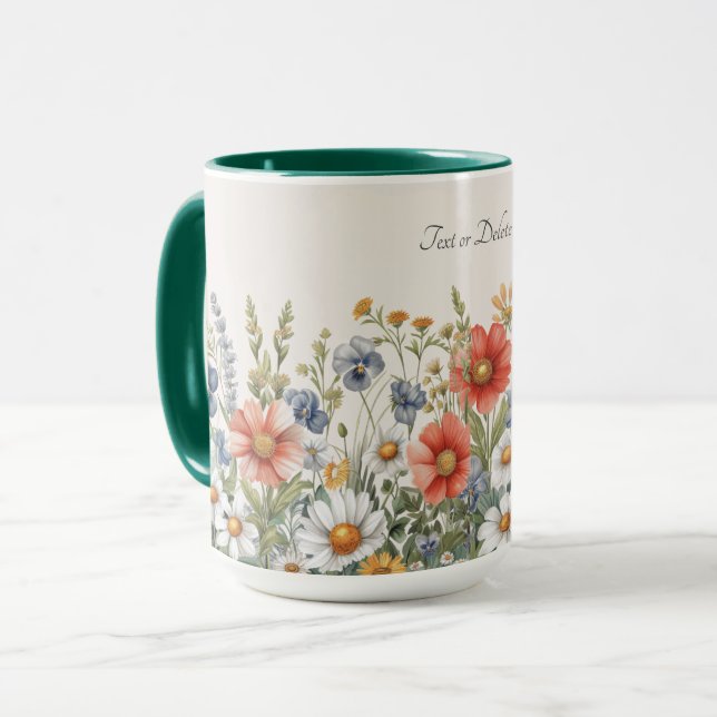 Colorful Wildflowers Mug (Front Left)