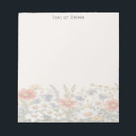 Colorful Wildflowers Notepad<br><div class="desc">Beautiful Colorful Wildflowers Notepad</div>