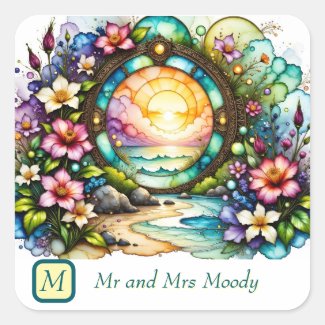 Colorful Wildflowers Ocean Portal 