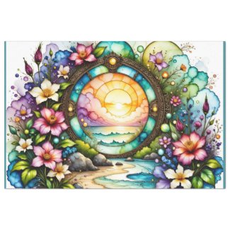 Colorful Wildflowers Ocean Portal