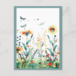 Colorful | Wildflowers Postcard
