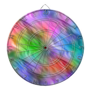 Colorful Wildflowers Wavy Texture Dart Board