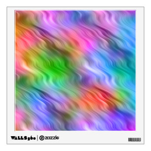 Colorful Wildflowers Wavy Texture Wall Decal